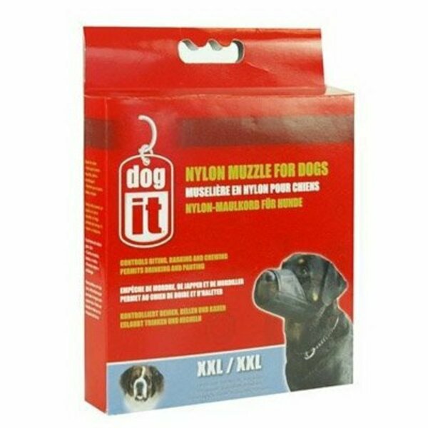 Dogit Nylon Dog Muzzle Black Xxl 13in 2088